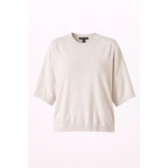 Banana Republic Sweaters - Banana Republic Organic Cotton Knit Sweater Top Gray Size M 3/4 Sleeve